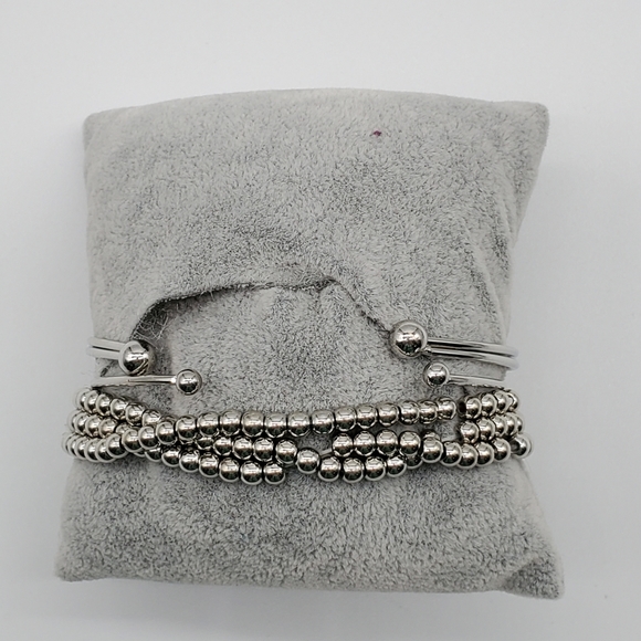 💝Bracelet Trio in Silver Tone - Picture 4 of 5